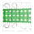 10pçs Modulo Led c/ Lente Verde 12V 1,5W IP67 3LED 160lm