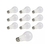 Kit 10 Lampada Bulbo 11W 3000K - Brilia