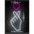 Coração Coreano Dorama Neon Painel Acrílico 50x23cm - comprar online
