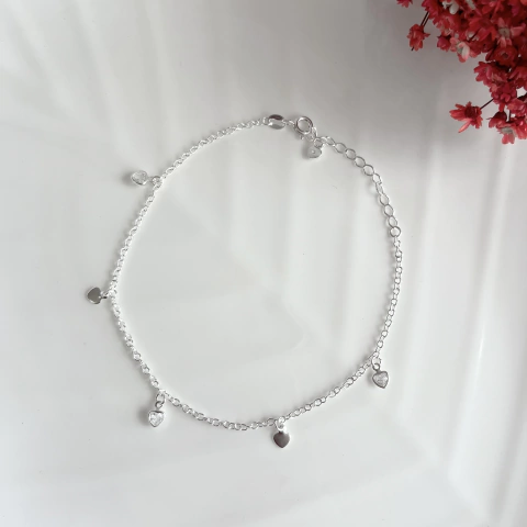 Tornozeleira coração zirnconia - comprar online