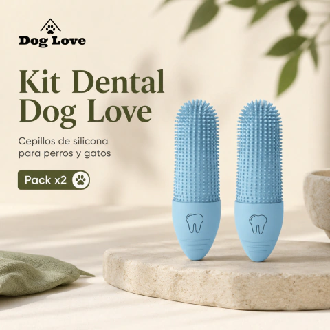 Cepillo de Dientes Dog Love Pack x2