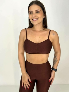 Top Carla + Legging Nutela na internet