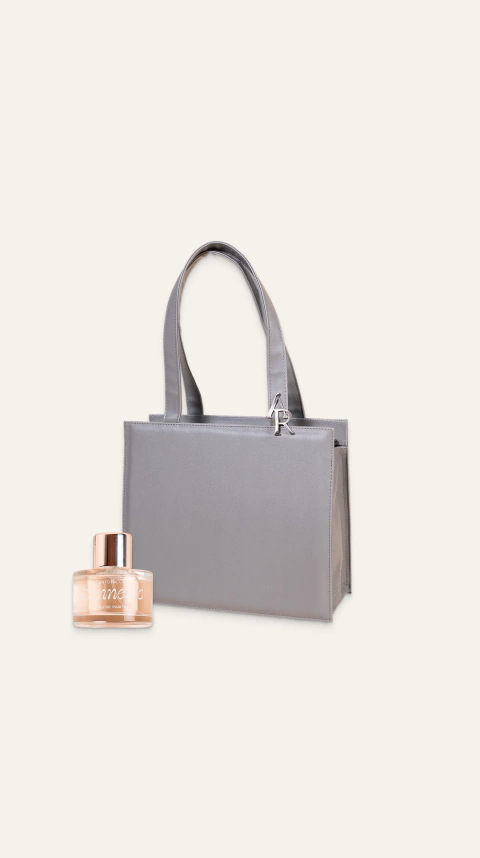 Tote Bag gris + perfume Connexio - comprar online
