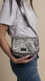 Bandolera Bassic plata con negro - comprar online