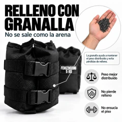 PESAS TOBILLERAS FEROZBOXING PAR 5 KG - AJUSTE HEBILLA Y TALONERA - tienda online