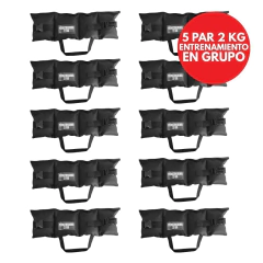 KIT 5 PARES 2 KILOS PESAS TOBILLERAS FEROZBOXING en internet