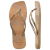 Chinelo Havaianas Slim Square Glitter Party - Dourado
