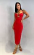 Vestido midi busto flutuante - loja online
