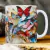 Tazas Cerámica Efecto 3d Flores y Mariposas Varios Diseños en internet