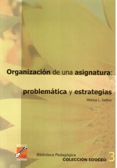 Organización de una asignatura: problemática y estrategias