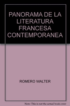 Panorama de la literatura francesa contemporánea