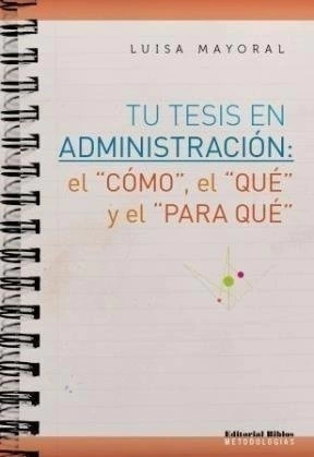 Tu tesis en administración: