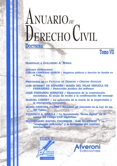 Anuario de derecho civil. Tomo VII