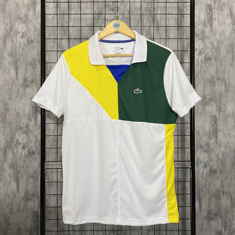 Polo color block branca - comprar online