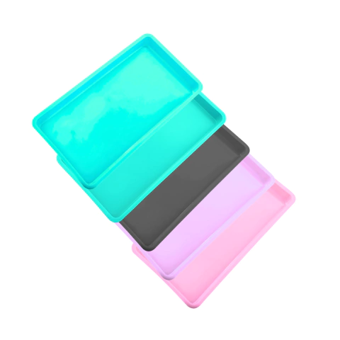 Bandeja plástica pequena autoclavavel Azul Bebê Lysanda