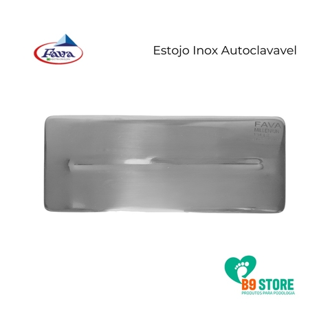 Estojo Instrumentais Inox 18x7x2 Millenium Fava