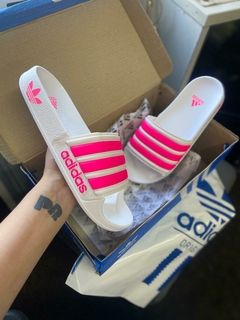 Ojotas Adidas Blancas c/ rosa