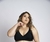 Soutien Daiane Plus Size sem Bojo com detalhe em Renda - Ref. 1632 - Preto