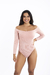 Body Beatriz Canelado manga Longa Ciganinha–5025-Romance - comprar online