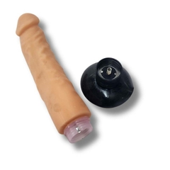 Real Vibrator Pênis Multivelocidade em Cyberskin TEXTURIZADO Bege ventosa - 25cm na internet