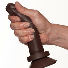 Pênis Realístico com Ventosa em Realistic Skin 15,5 x 4 cm - Bred Marrom - comprar online