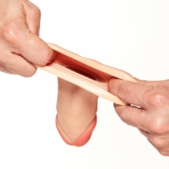 Capa Extensor Peniano em Realistic Skin Bege Realística 16 cm - Aumente seu Pênis em 4 cm Cliff na internet