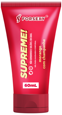SUPREME! Morango com Champagne - Gel Lubrificante Aromático - 60ml For Sexy - comprar online
