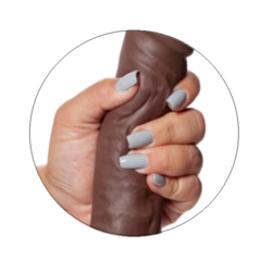 Imagem do Pênis Realístico com Ventosa em Realistic Skin 16,5 x 4 cm - Bernard Marrom