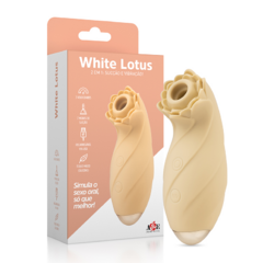 Sugador de Clitóris À prova d'água Recarregável 7 de Sucção - White Lotus