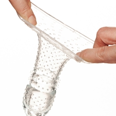 Capa Peniana em TPE Transparente e Texturizada 15 cm - Upper Toys Clark na internet