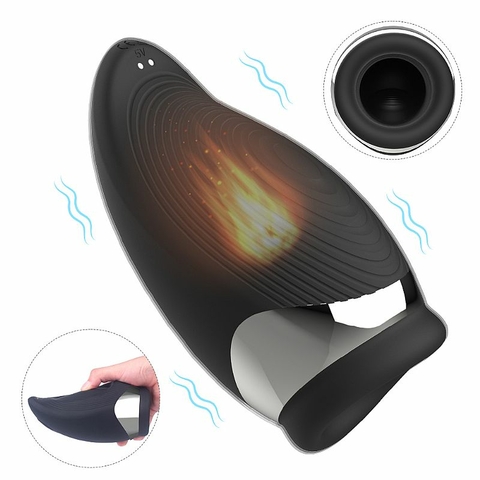 Masturbador Ergonômico Recarregável com Aquecimento e 9 modos de vibração - Atlanta S-HANDE