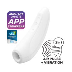 Satisfyer Curvy 1+Branco pode ser controlado via APP