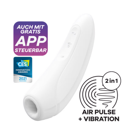 Satisfyer Curvy 1+Branco pode ser controlado via APP
