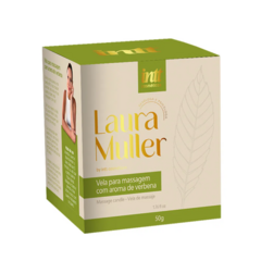 Vela De Massagem Com Óleos Essenciais AROMA DE VERBANA Linha Laura Muller 50g INTT na internet