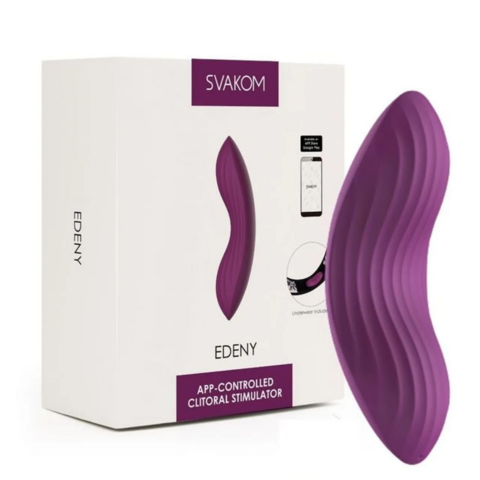 Vibrador Clitoriano Via APP Bateria Recarregável 11 modos de Vibração e calcinha EDENY - Svakom