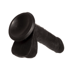 Pênis Realístico com Ventosa em Realistic Skin 15 x 4 cm - John Preto - Mais Prazer