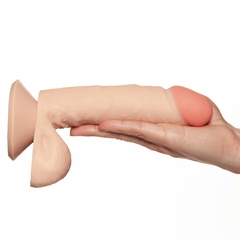 Pênis Realístico com Ventosa em Realistic Skin 15 x 4 cm - John Bege - loja online