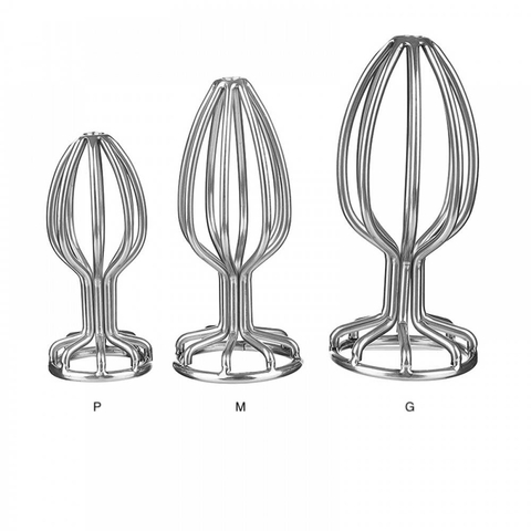 Plug Anal Vazado -Aço Inoxidável 8cm Tamanho M