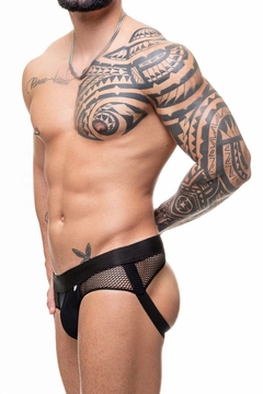 Cueca Jockstrap em Suplex e Arrastão Aberta Atrás e Saqueira - comprar online