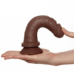 Pênis Realístico com Ventosa em Realistic Skin 17,5 x 4 cm - Leonard Marrom na internet