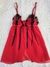 Baby doll abierto rojo - comprar online