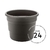 Vaso Cachepot Roma 24 Preto