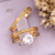 Aliança Golden + Solitário Bela 3MM