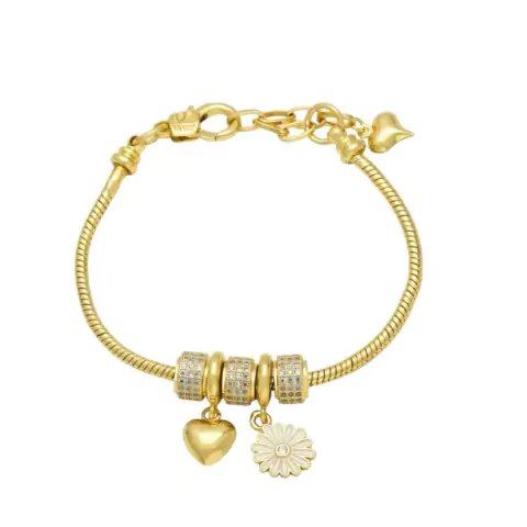Pulsera tipo pandora Flowers - comprar en línea