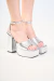 Plataforma Glam Prata