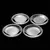 Jogo de Pratos Pearl 20cm 4 Peças em Cristal - Wolff - Shop2go Home