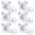 Jogo de Xícaras Birds 12 Peças 90ml em Porcelana – Wolff