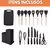Kit Utensílios de Cozinha 19 Peças em Silicone - loja online
