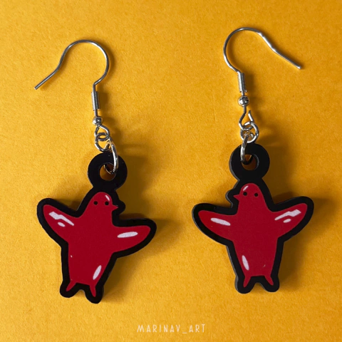 Brincos - Pássaro - Dungeon Meshi - comprar online