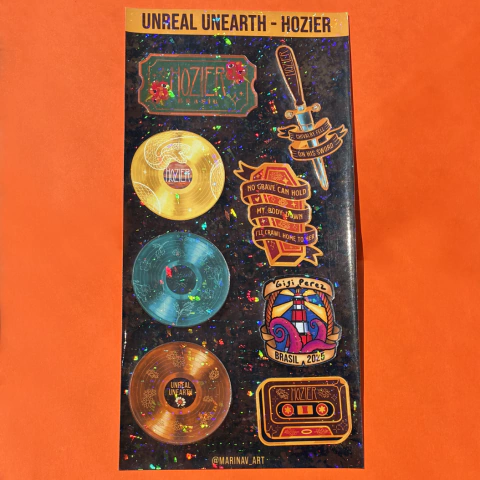 Cartela de Adesivos - Hozier - comprar online